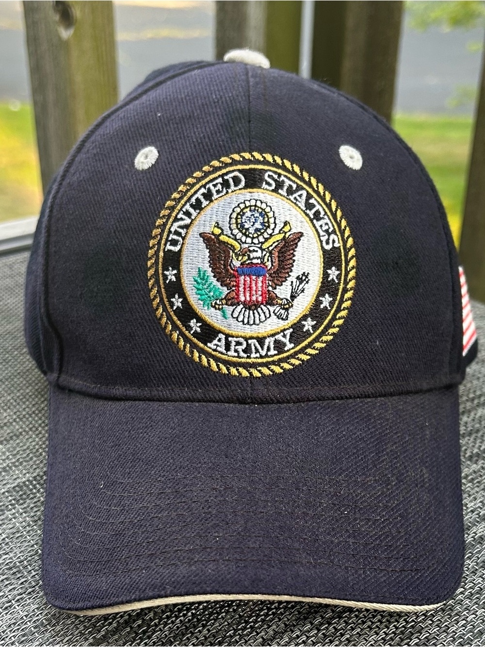 United States Army Embroidered Commemorative Patriotic Navy Blue Baseball Cap OS